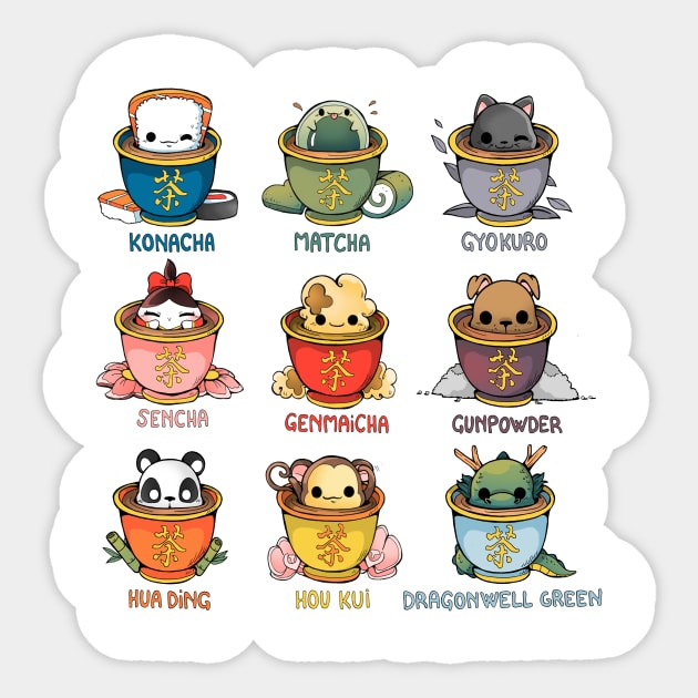 Tea Kawaii Sticker by Vallina84